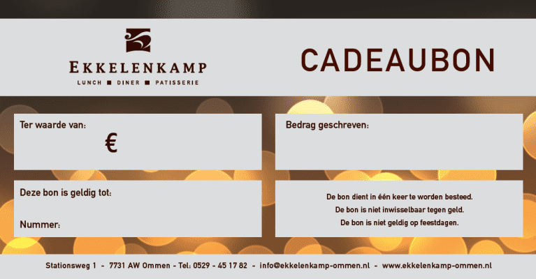 Op zoek naar een kerstcadeau? Geef een cadeaubon!