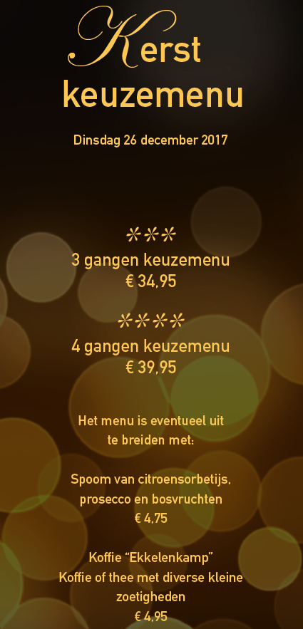 kerstmenu Ekkelenkamp deel 1